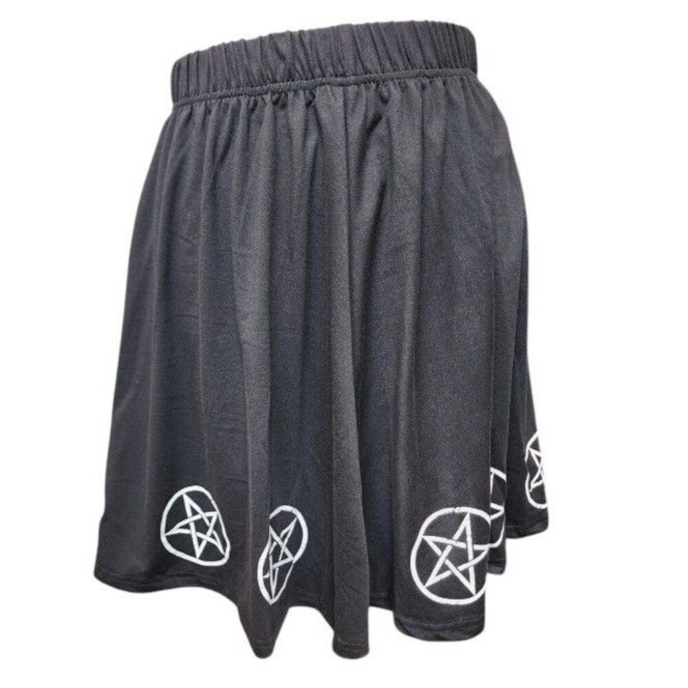 Romwe Pentagram Skirt Black Size Medium NWT Goth Occult